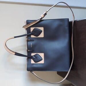 Anne Klein Navy Square Work Tote